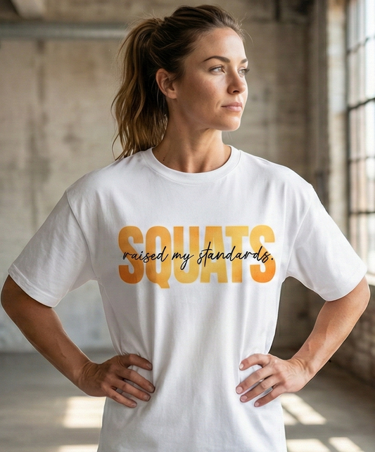 Squats Raised My Standards Oversized Classic T-Shirt