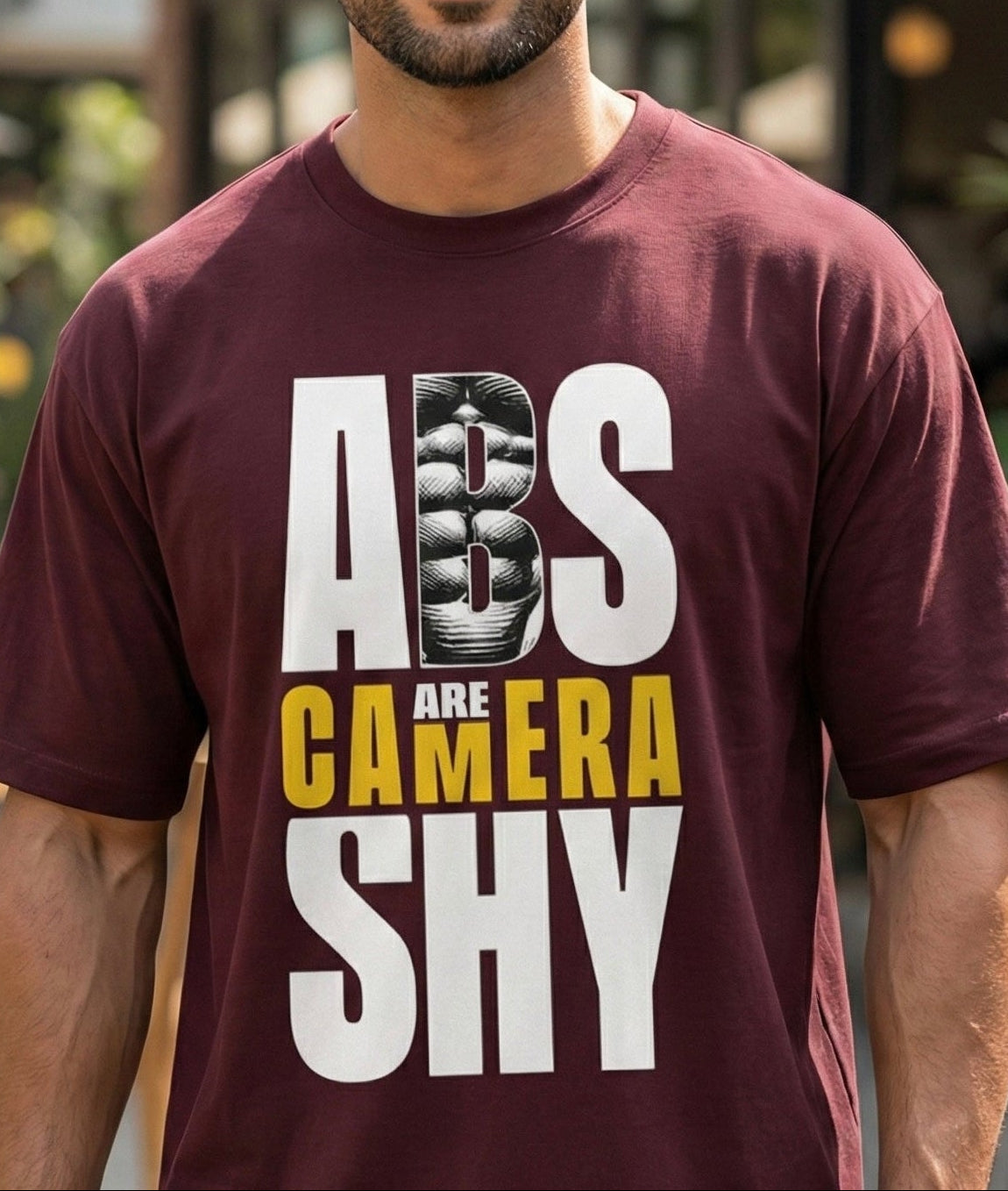 Abs Are Camera Shy Unisex Oversized Classic T-Shirt