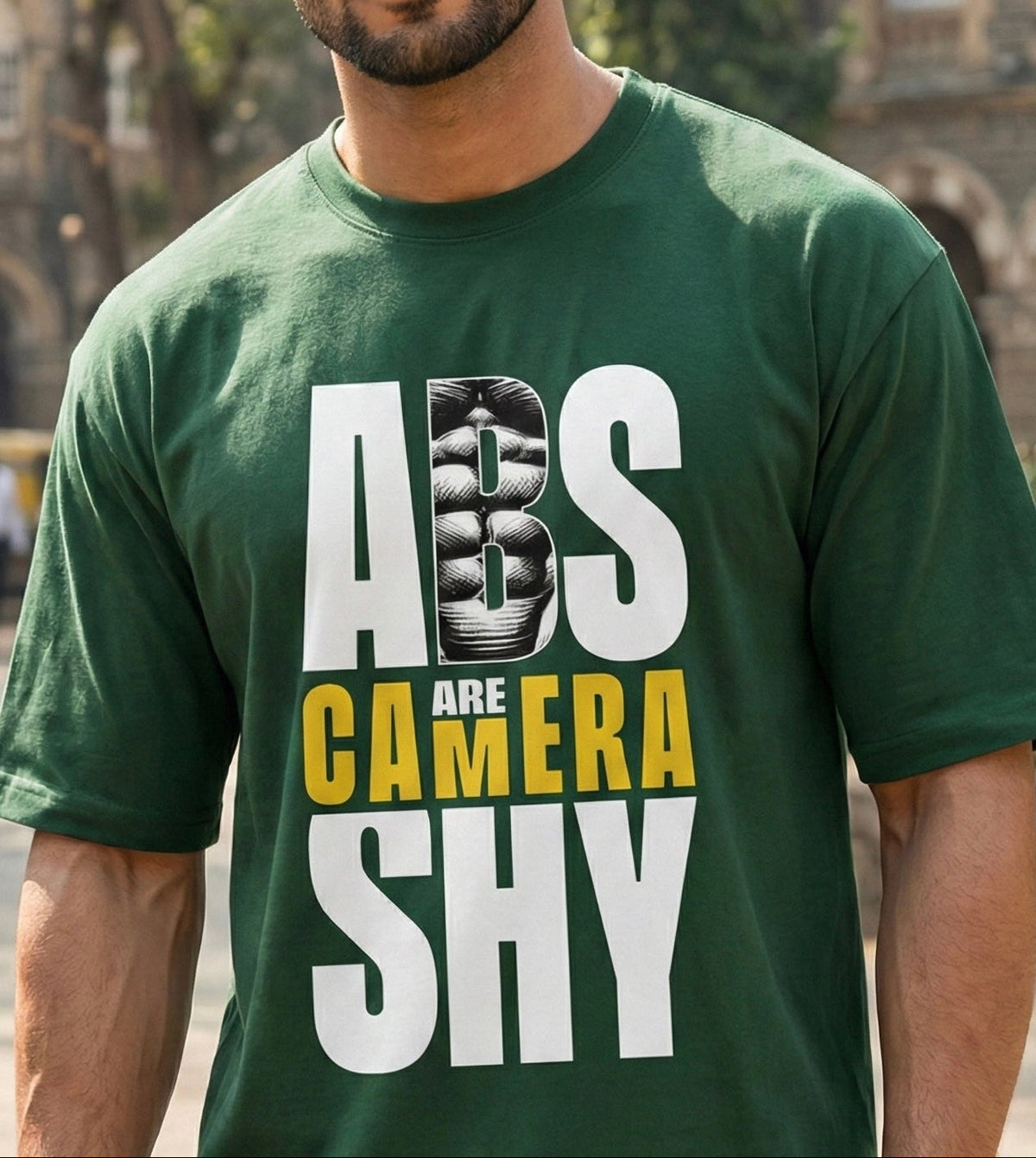 Abs Are Camera Shy Unisex Oversized Classic T-Shirt