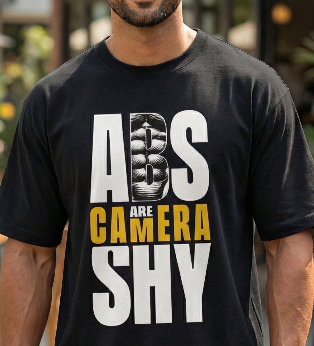 Abs Are Camera Shy Unisex Oversized Classic T-Shirt
