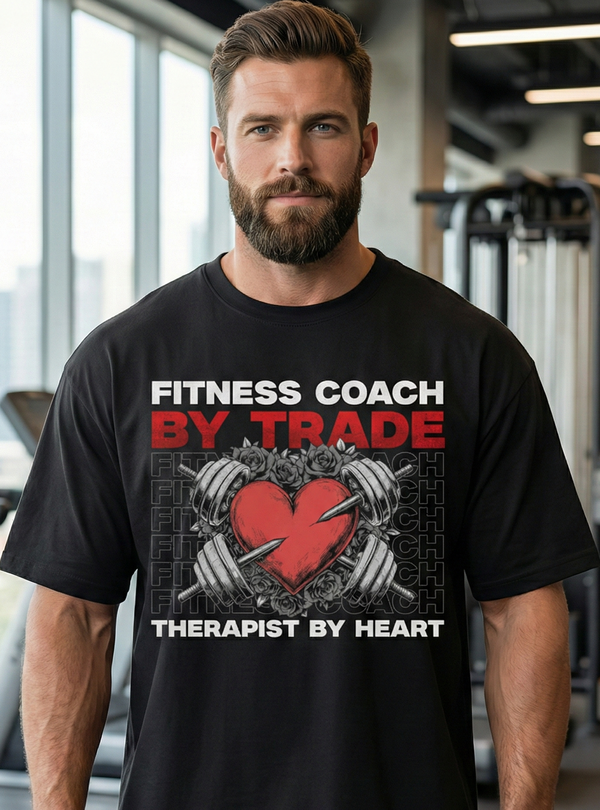 Fitness Coach By Trade Unisex Oversized Classic T-Shirt
